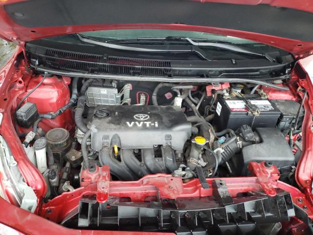 JTDBT923984040402 - 2008 TOYOTA YARIS RED photo 11