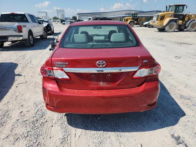 5YFBU4EE4DP079385 - 2013 TOYOTA COROLLA BASE Rouge photo 6