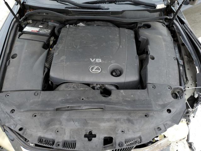 JTHBK262875035615 - 2007 LEXUS IS 250 BLACK photo 11