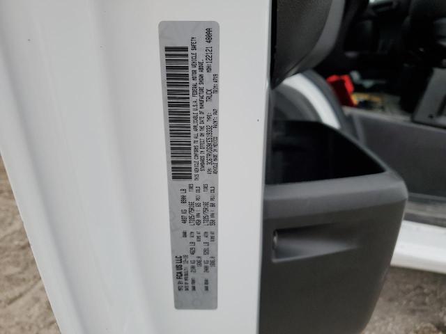 3C6TRVDG9KE519332 - 2019 RAM PROMASTER 2500 HIGH თეთრი ფოტო 13