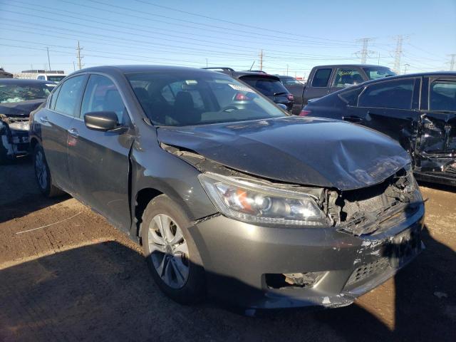 1HGCR2F35EA099840 - 2014 HONDA ACCORD LX GRAY photo 4