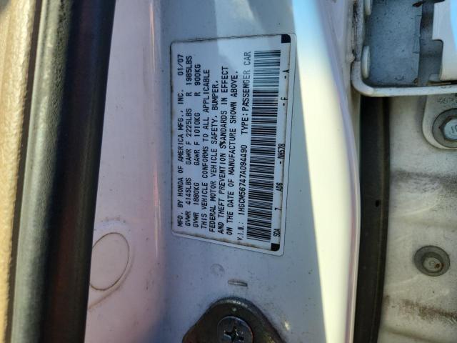 1HGCM56747A094490 - 2007 HONDA ACCORD EX 白色 照片 13