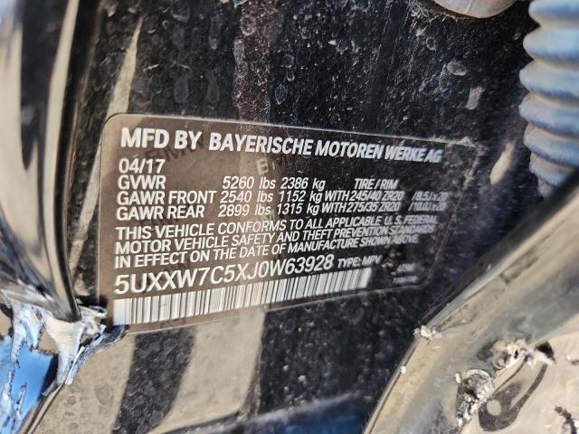 5UXXW7C5XJ0W63928 - 2018 BMW X4 XDRIVEM40I BLACK photo 13