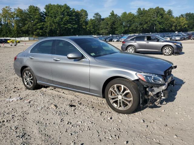 55SWF4KB5FU035320 - 2015 MERCEDES-BENZ C 300 4MATIC GRAY photo 4