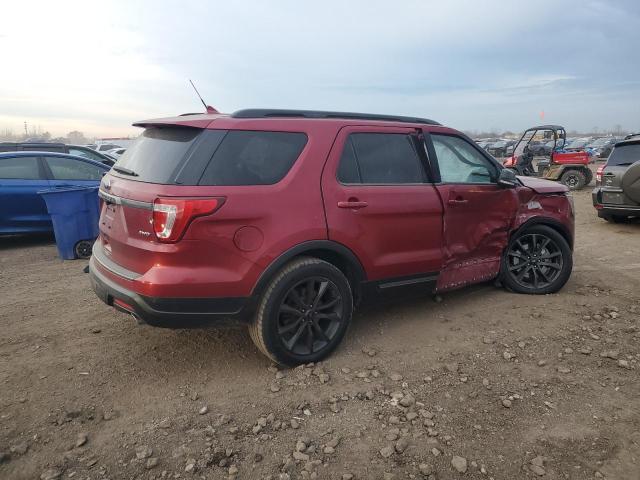 1FM5K8D86JGB05516 - 2018 FORD EXPLORER XLT RED photo 3