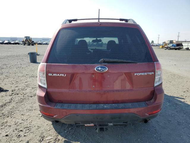 JF2SH61609G718435 - 2009 SUBARU FORESTER 2.5X MAROON photo 6