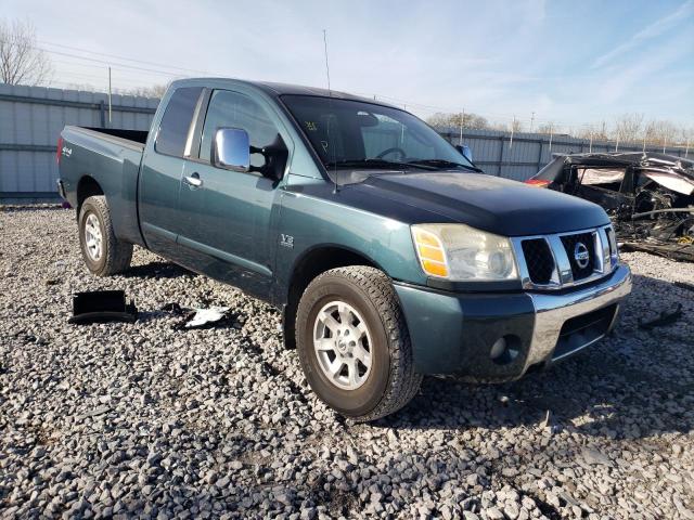 1N6AA06B74N570755 - 2004 NISSAN TITAN XE GREEN photo 4