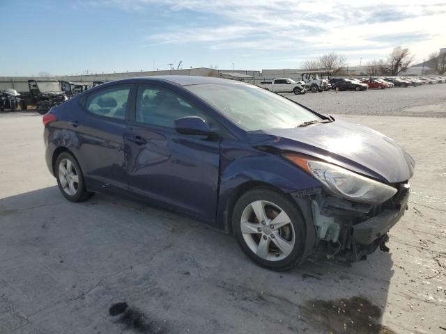 5NPDH4AE4DH441456 - 2013 HYUNDAI ELANTRA GLS BLUE photo 4