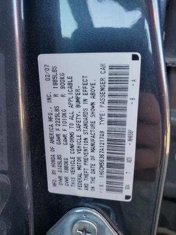 1HGCM56367A121749 - 2007 HONDA ACCORD SE GRAY photo 12