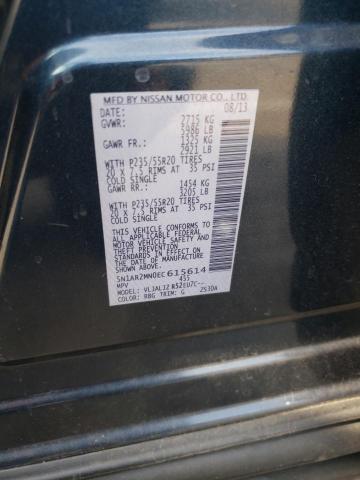 5N1AR2MN0EC615614 - 2014 NISSAN PATHFINDER S BLUE photo 12