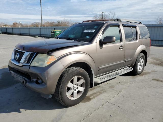 5N1AR18U48C651788 - 2008 NISSAN PATHFINDER S GRAY photo 1