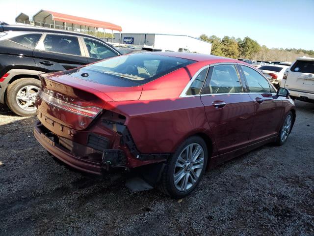 3LN6L2GKXDR821242 - 2013 LINCOLN MKZ RED photo 3