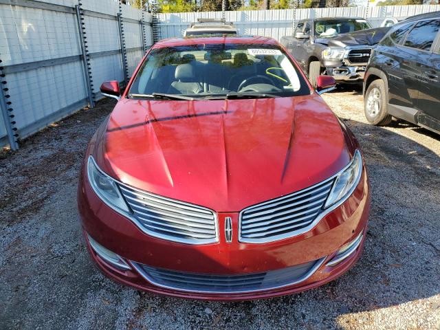 3LN6L2GKXDR821242 - 2013 LINCOLN MKZ RED photo 5