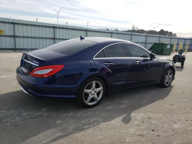 WDDLJ9BB9DA065545 - 2013 MERCEDES-BENZ CLS 550 4MATIC BLUE photo 3