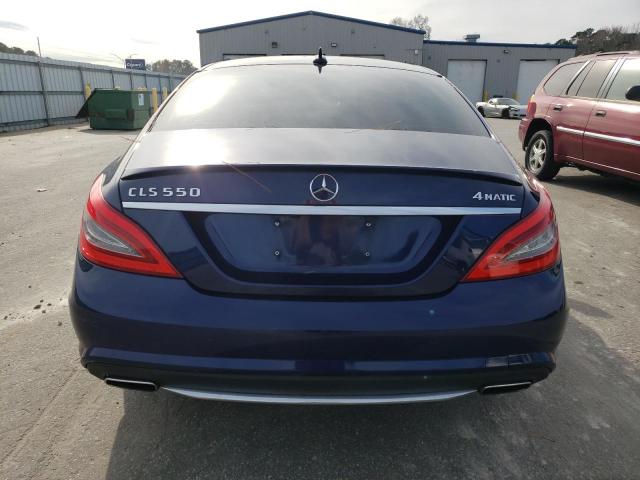 WDDLJ9BB9DA065545 - 2013 MERCEDES-BENZ CLS 550 4MATIC BLUE photo 6