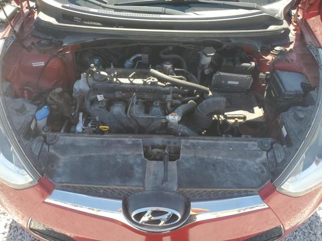 KMHTC6AD8DU100463 - 2013 HYUNDAI VELOSTER RED photo 11