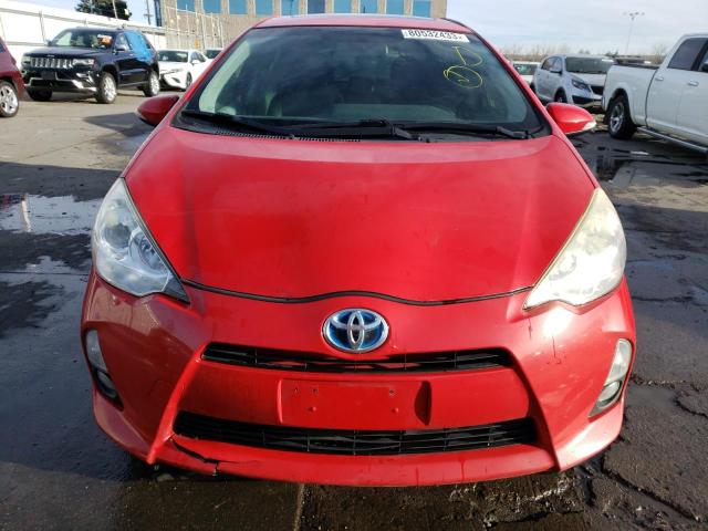 JTDKDTB33E1080496 - 2014 TOYOTA PRIUS C RED photo 5