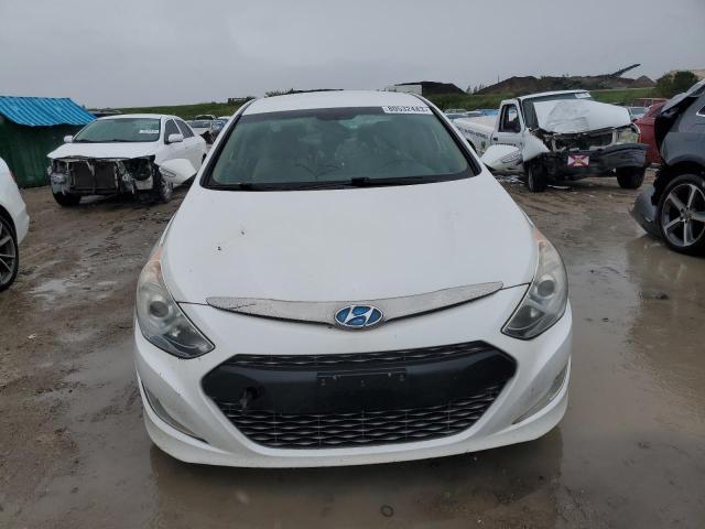 KMHEC4A46CA020611 - 2012 HYUNDAI SONATA HYBRID WHITE photo 5