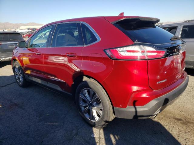 2FMPK4K96KBB45844 - 2019 FORD EDGE TITANIUM RED photo 2