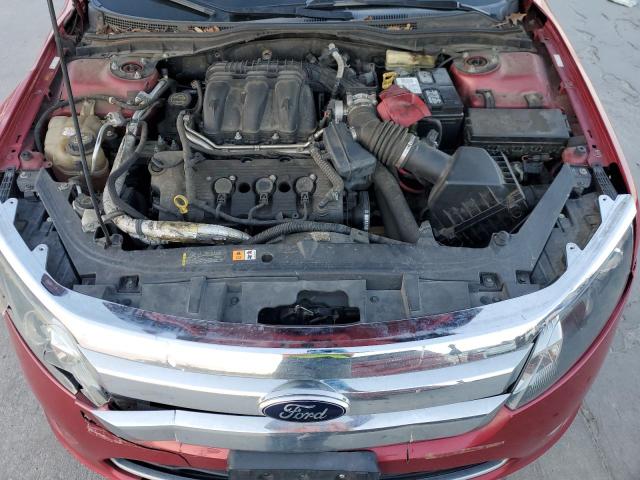 3FAHP0JG5AR276255 - 2010 FORD FUSION SEL RED photo 11