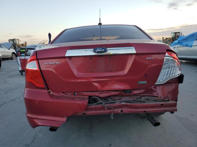 3FAHP0JG5AR276255 - 2010 FORD FUSION SEL RED photo 6