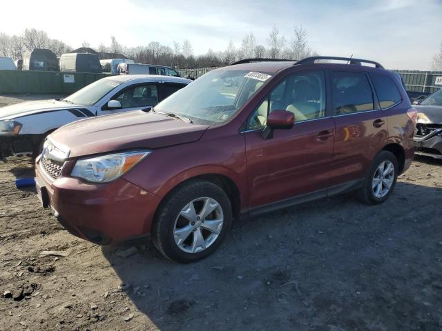 JF2SJAKC7FH424614 - 2015 SUBARU FORESTER 2.5I LIMITED MAROON photo 1