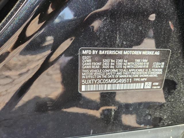 5UXTY3C05M9G49511 - 2021 BMW X3 SDRIVE30I 黑色 照片 13