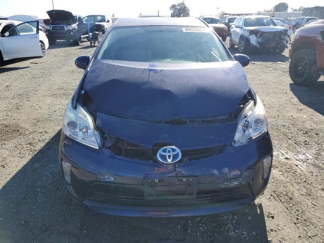 JTDKN3DU5F0397156 - 2015 TOYOTA PRIUS BLUE photo 5