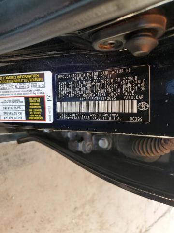 4T1BF1FK3EU443695 - 2014 TOYOTA CAMRY L Noir photo 12