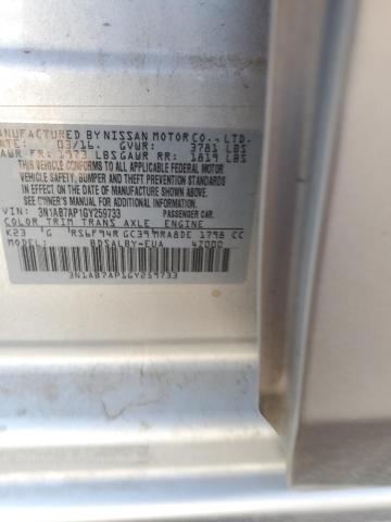 3N1AB7AP1GY259733 - 2016 NISSAN SENTRA S SILVER photo 12