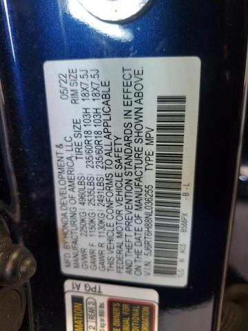 5J6RT6H88NL036255 - 2022 HONDA CR-V EXL Mavi foto 13