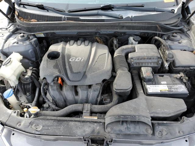 5NPEB4AC0DH537556 - 2013 HYUNDAI SONATA GLS GRAY photo 11