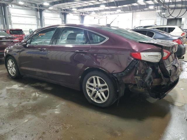 3FA6P0HR0DR103438 - 2013 FORD FUSION SE BURGUNDY photo 2