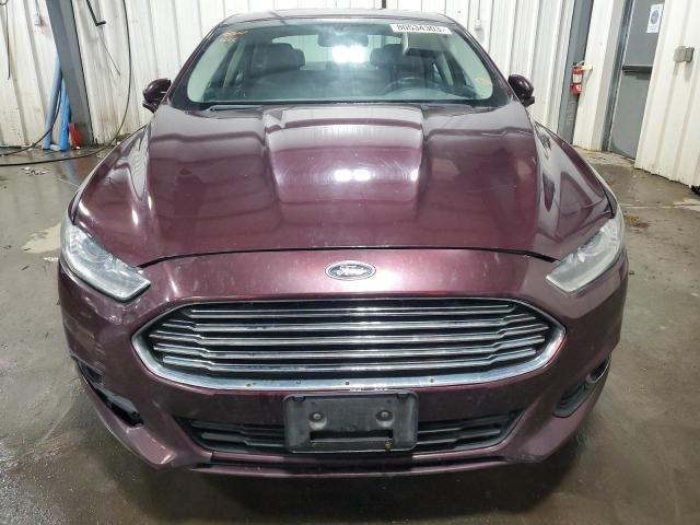 3FA6P0HR0DR103438 - 2013 FORD FUSION SE BURGUNDY photo 5