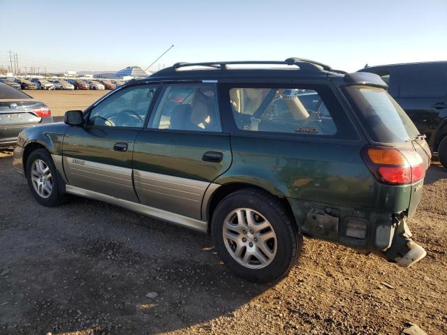 4S3BH6757Y7653319 - 2000 SUBARU LEGACY OUTBACK AWP GREEN photo 2