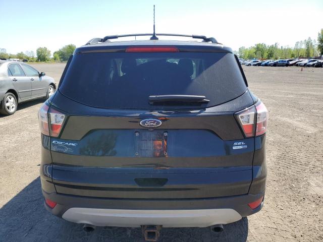 1FMCU9H91JUC96838 - 2018 FORD ESCAPE SEL BLACK photo 6