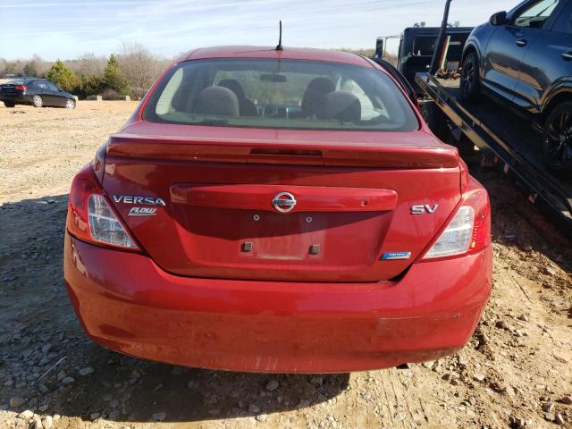 3N1CN7AP8DL874787 - 2013 NISSAN VERSA S RED photo 6