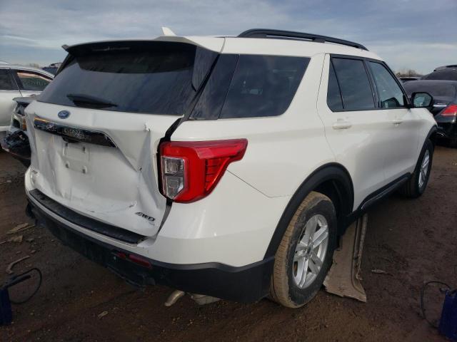 1FMSK8DH5NGA16299 - 2022 FORD EXPLORER XLT WHITE photo 3