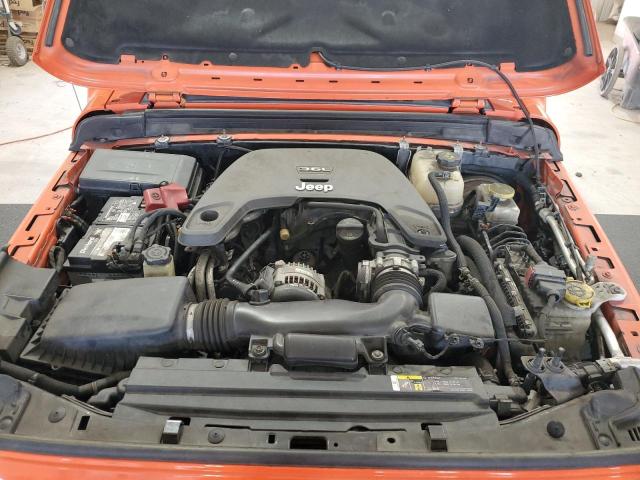 1C4HJXDG8JW253212 - 2018 JEEP WRANGLER U SPORT Naranja foto 11