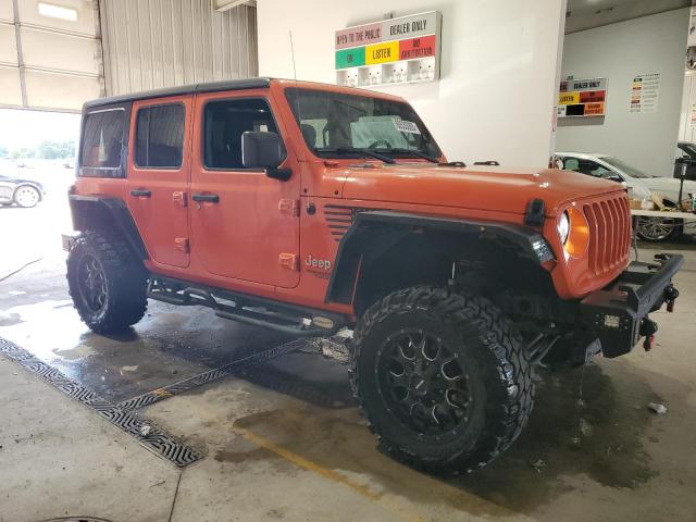 1C4HJXDG8JW253212 - 2018 JEEP WRANGLER U SPORT Naranja foto 4