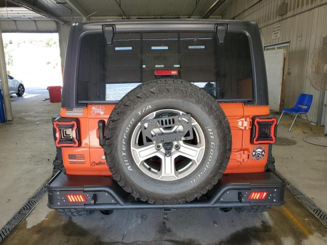 1C4HJXDG8JW253212 - 2018 JEEP WRANGLER U SPORT Naranja foto 6