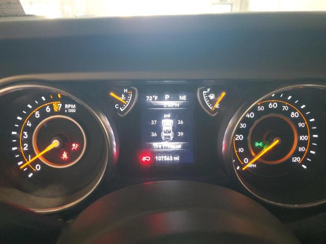 1C4HJXDG8JW253212 - 2018 JEEP WRANGLER U SPORT Naranja foto 9