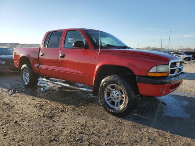 1D7HG38NX4S618524 - 2004 DODGE DAKOTA QUAD SPORT RED photo 4