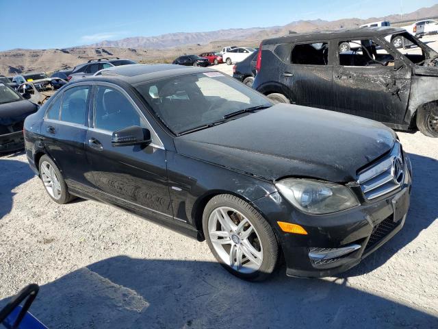 WDDGF4HB5CA643328 - 2012 MERCEDES-BENZ C 250 BLACK photo 4