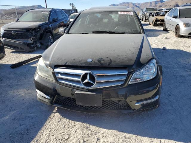 WDDGF4HB5CA643328 - 2012 MERCEDES-BENZ C 250 BLACK photo 5