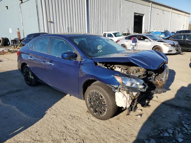 3N1AB7AP8HY327947 - 2017 NISSAN SENTRA S BLUE photo 4