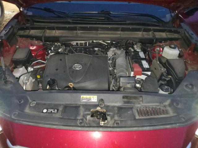 5TDGZRAH3NS125494 - 2022 TOYOTA HIGHLANDER XLE RED photo 12