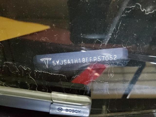 5YJSA1H18EFP57052 - 2014 TESLA MODEL S RED photo 12