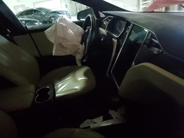 5YJSA1H18EFP57052 - 2014 TESLA MODEL S RED photo 8