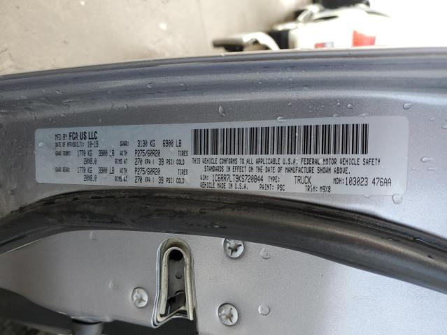 1C6RR7LT9KS720844 - 2019 RAM 1500 CLASS SLT ვერცხლისფერი ფოტო 13